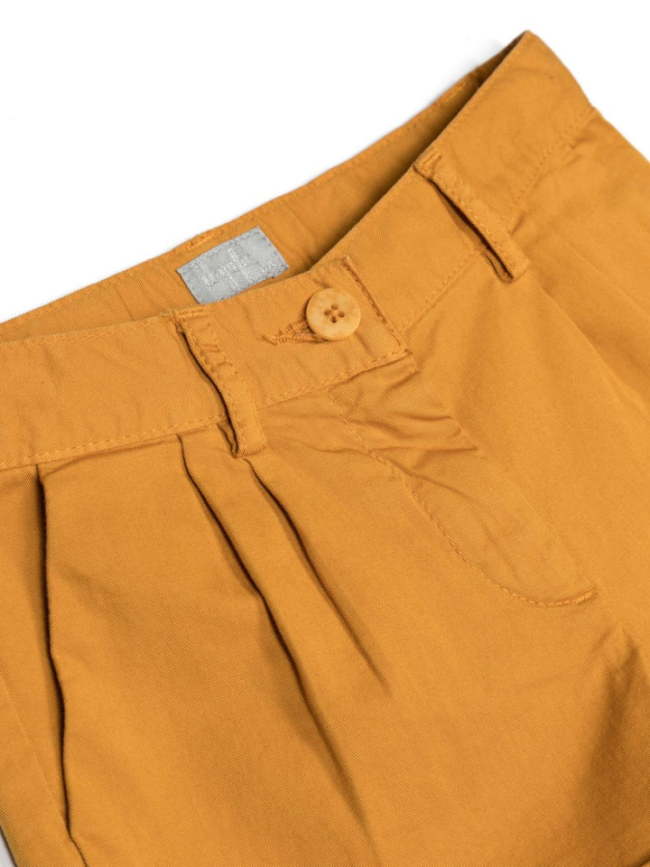 Caramel brown Bermuda shorts for girls