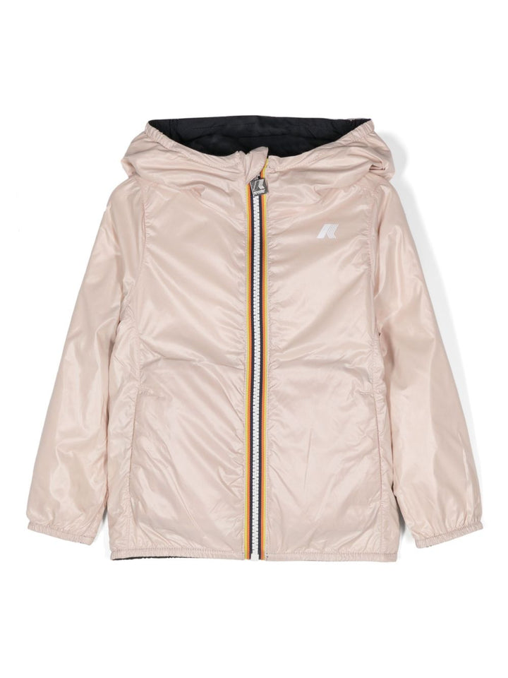 Giubbotto blu/rosa per bambina K61313W AOY K-Way Kids 
