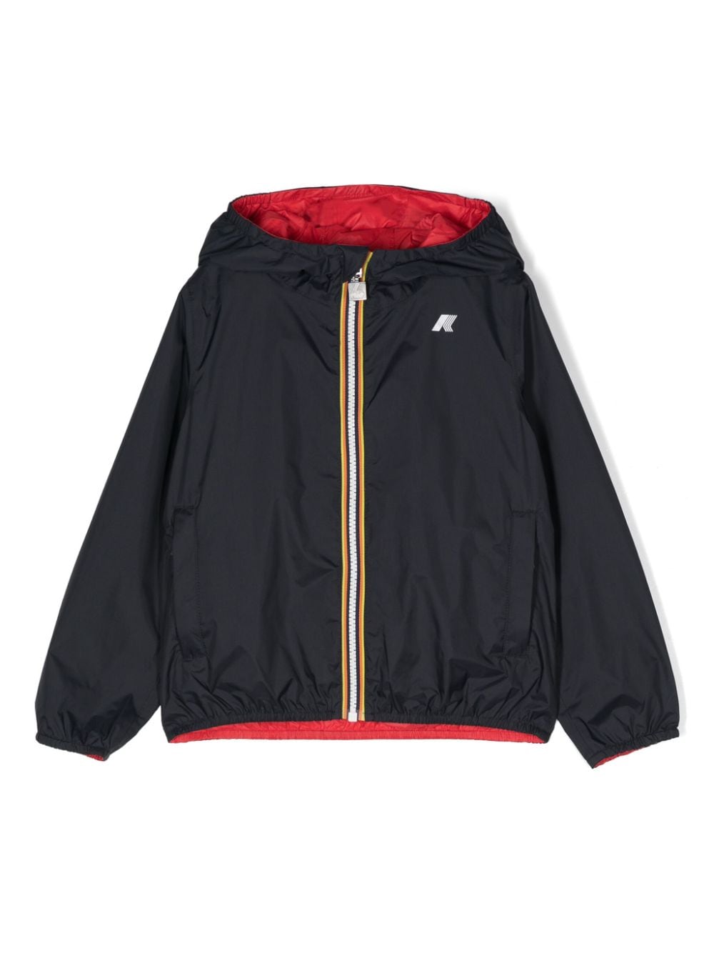 Giubbotto blu e rosso per bambino con logo K61314W AAB K-Way Kids 