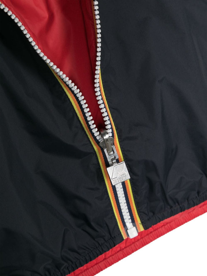 Giubbotto blu e rosso per bambino con logo K61314W AAB K-Way Kids 