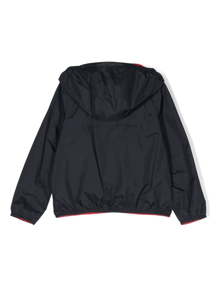 Giubbotto blu e rosso per bambino con logo K61314W AAB K-Way Kids 