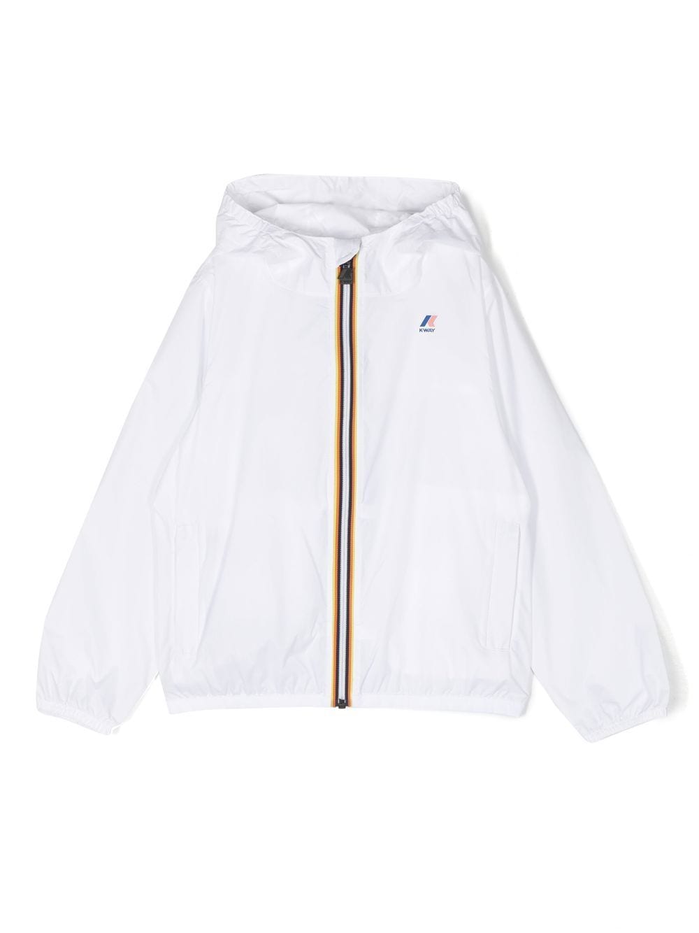 Giubbotto bianco per bambini con logo K81253W 001 K-Way Kids 