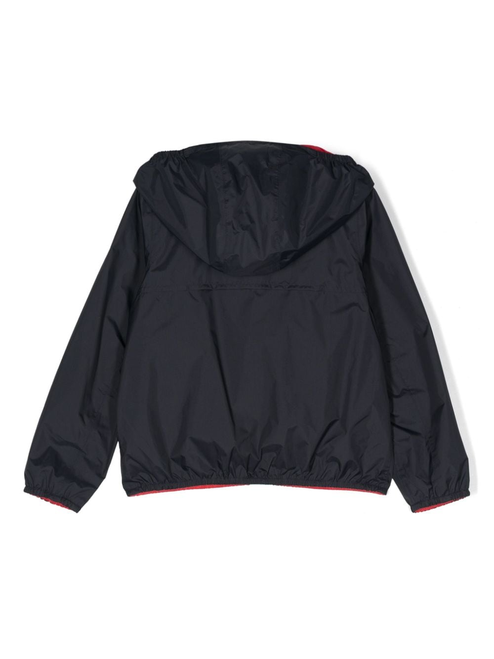 Blue and red jacket for boys with logo