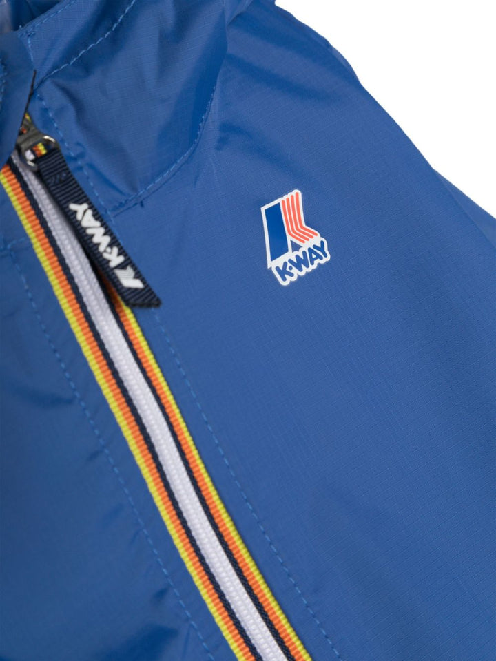 Royal blue baby jacket with logo