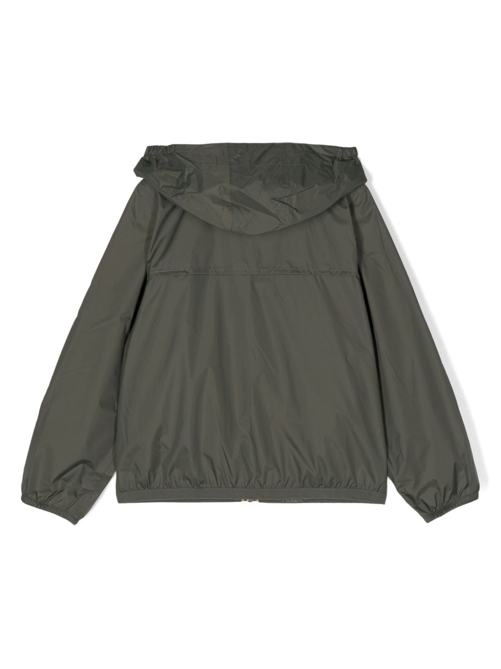Green jacket for boys with logo