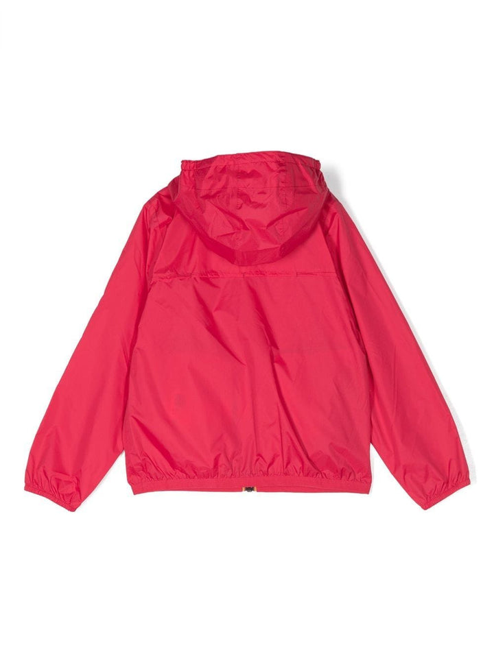Red jacket for boys with logo