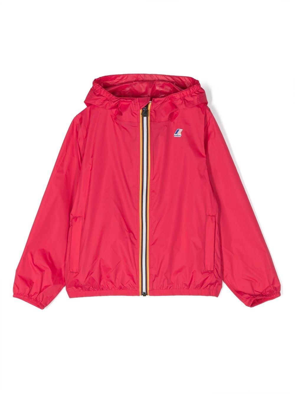 Red jacket for boys with logo