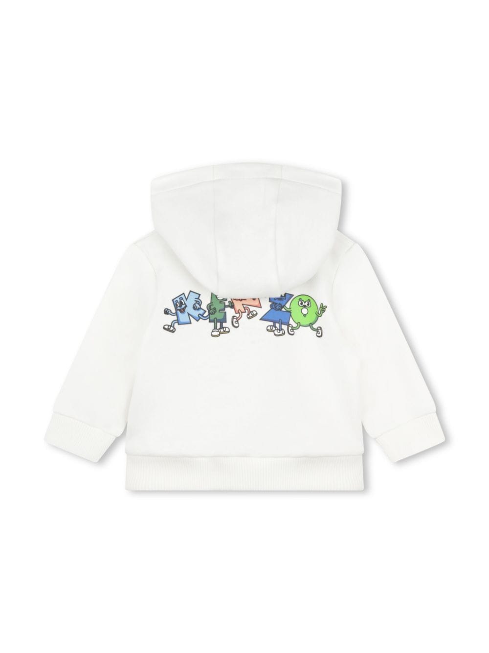 White sweatshirt for newborns with logo