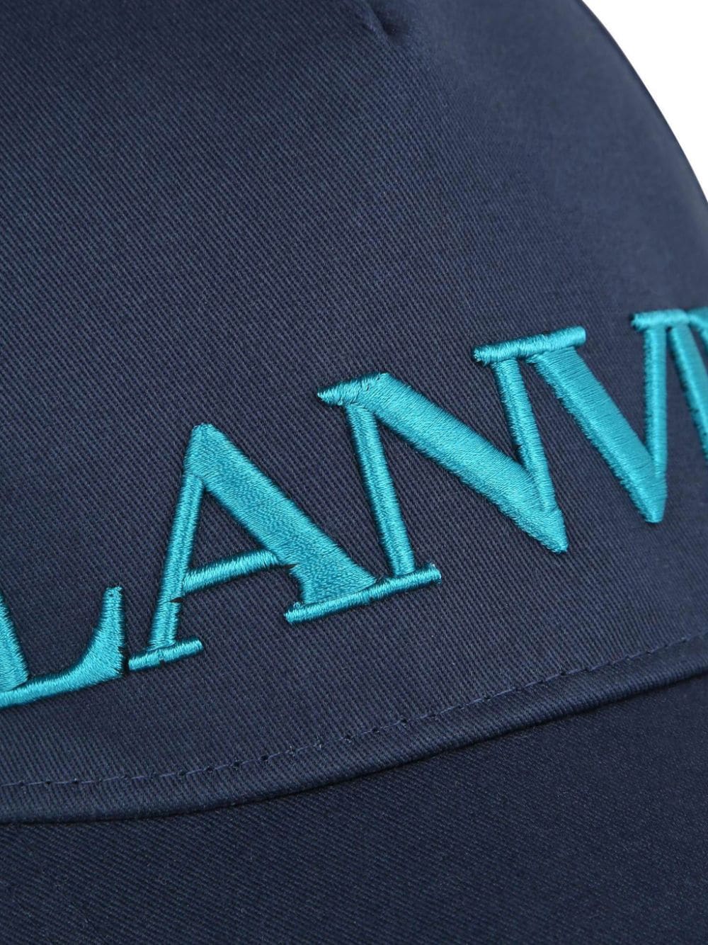 Blue hat for children with logo