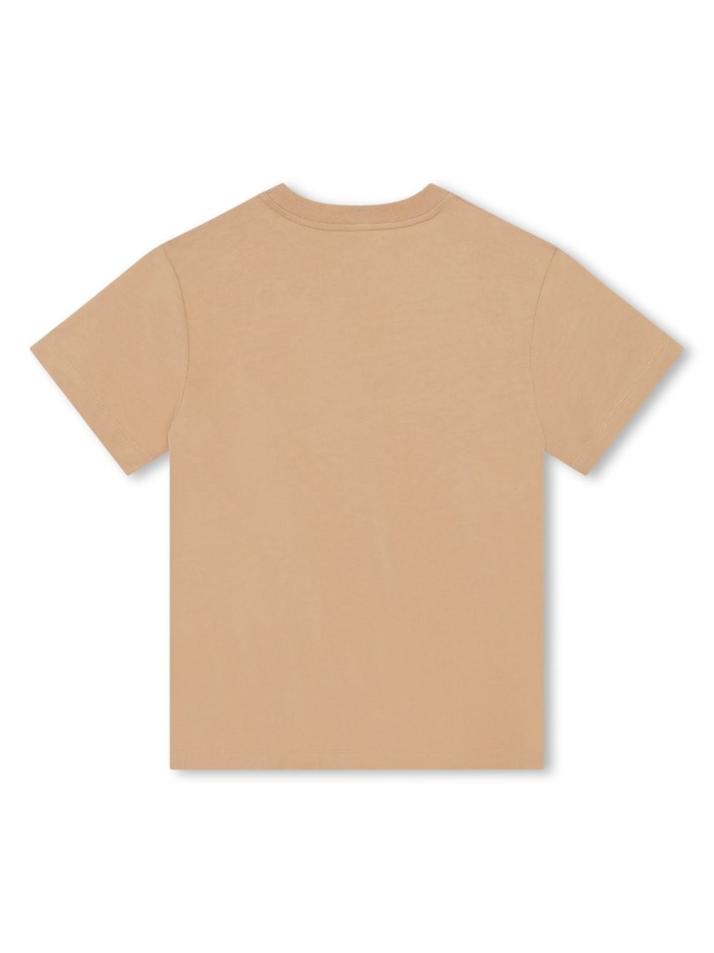 T-shirt beige per bambino con logo