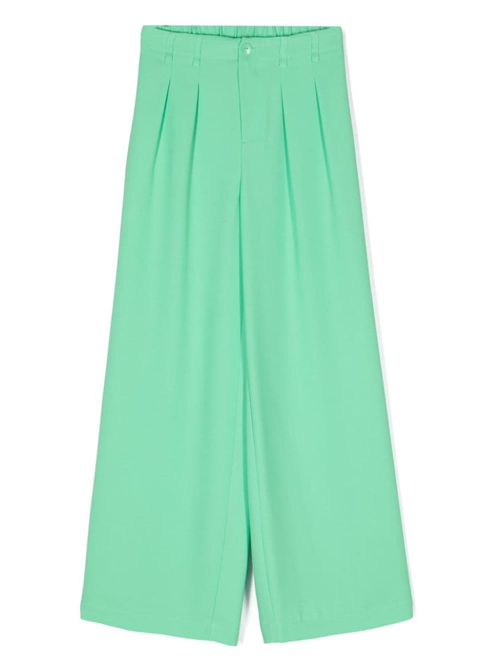 Pantalone verde per bambina in crepe GA4007T4508 X0537 Liu Jo 