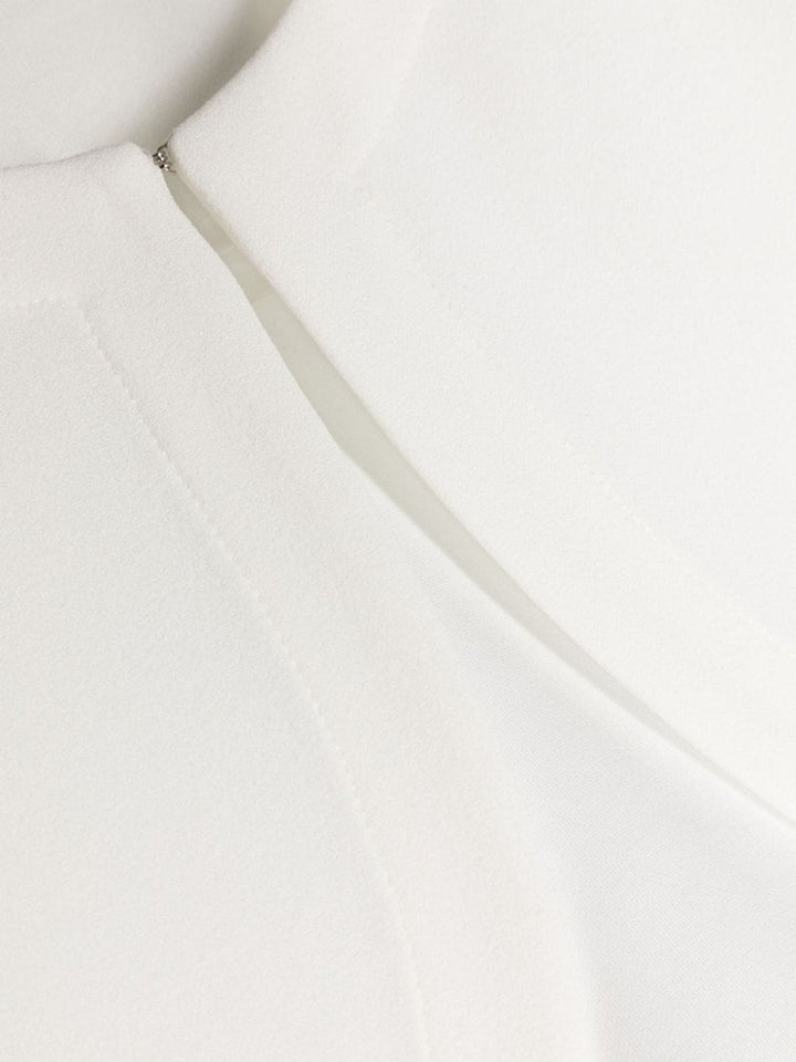 White crepe jacket for girls