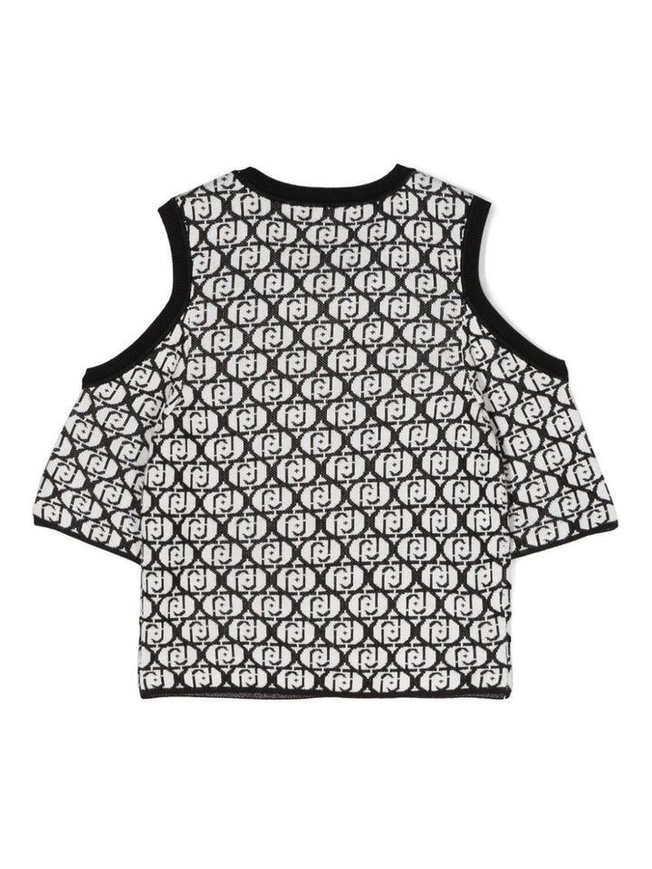 Black and white top for girls