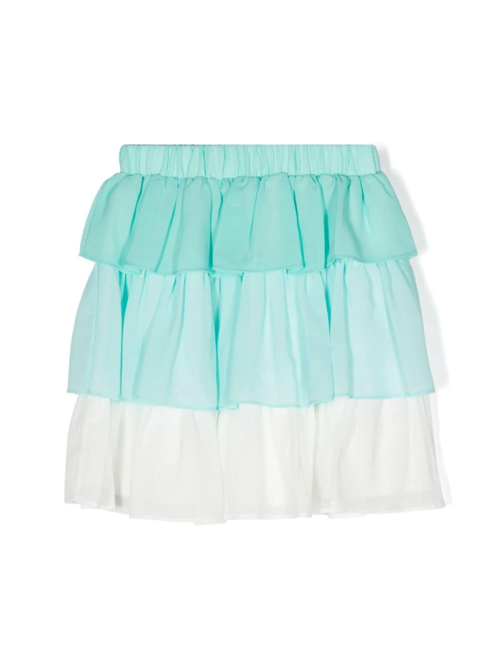 Turquoise and white skirt for girls