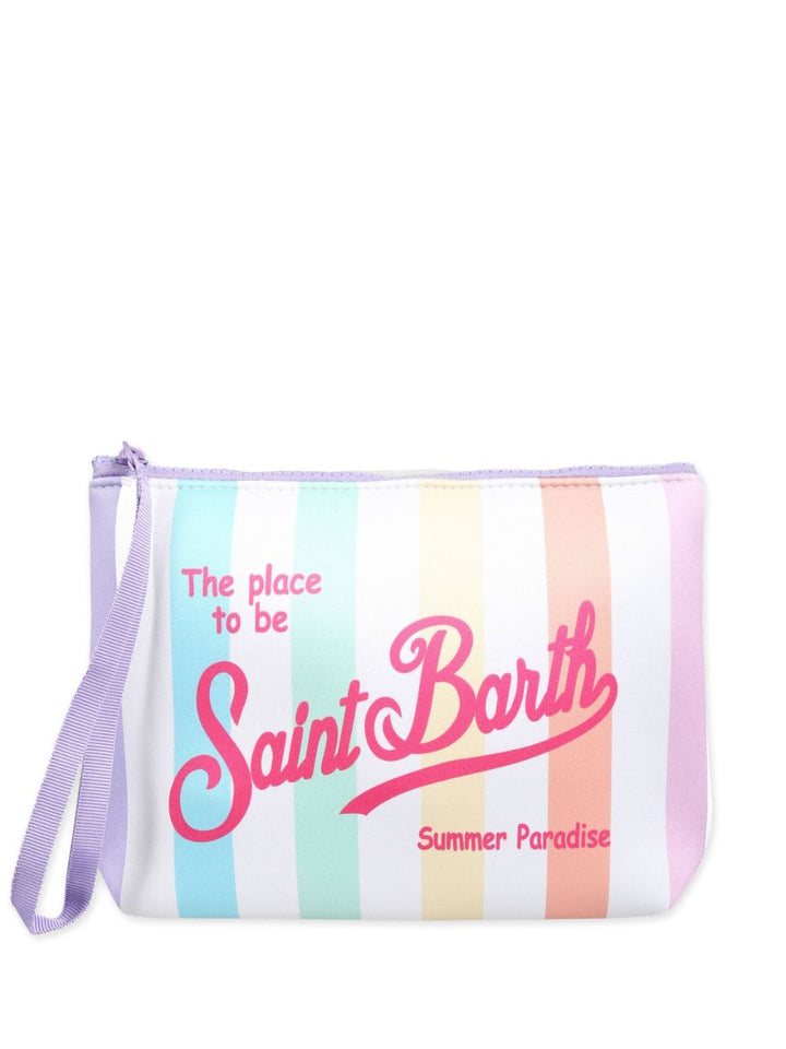 Multicolored bag for girls with logo