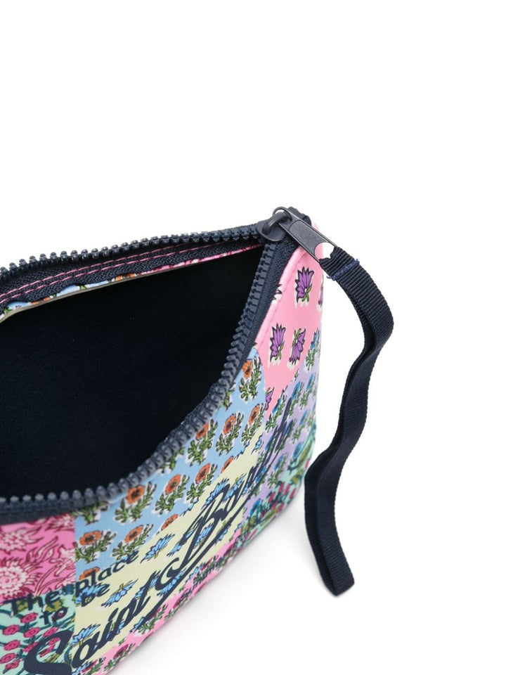 Multicolored handbag for girls with logo