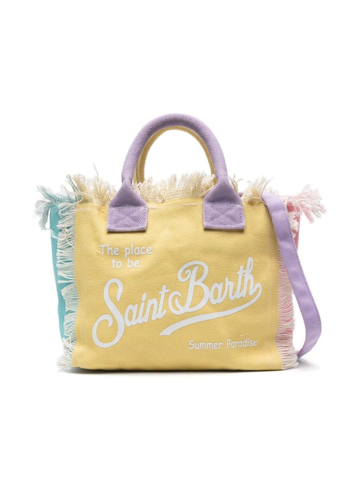 Multicolored beach bag for girls