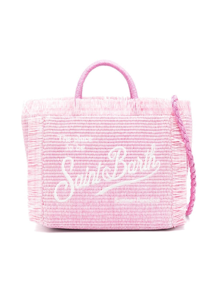 Pink bag for girls with logo
