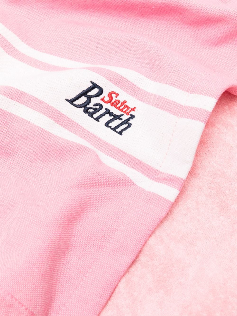 Pink towel for girls with logo
