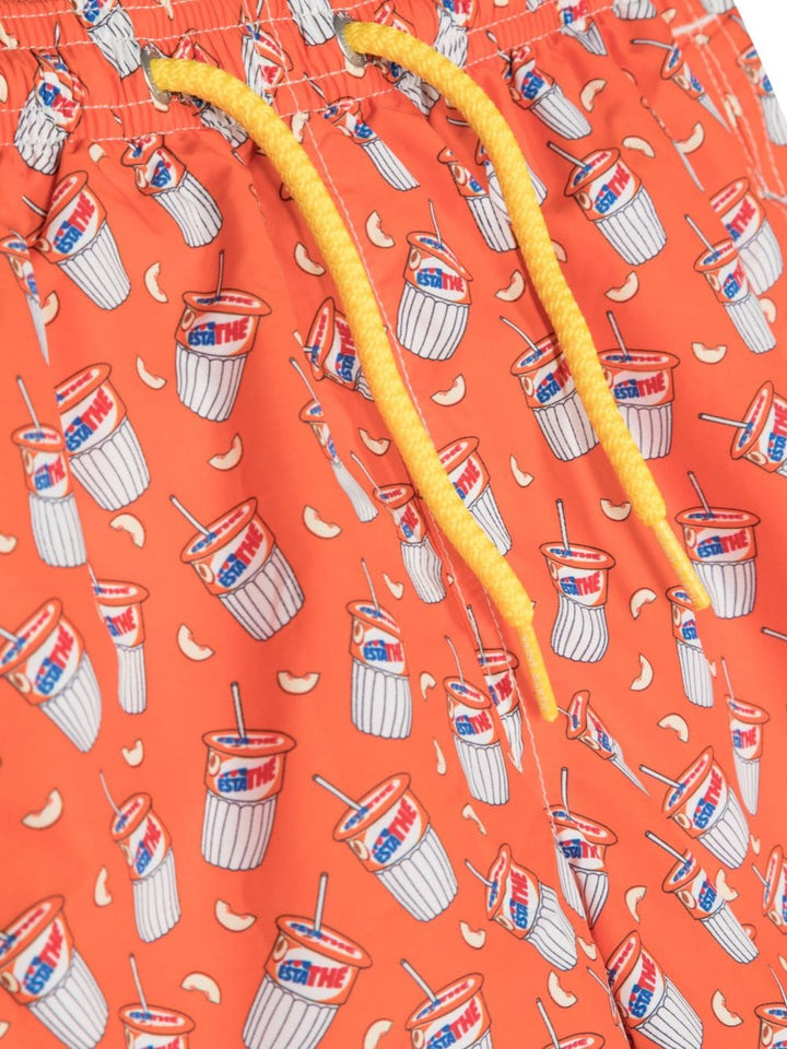 Costume for children in orange polyester