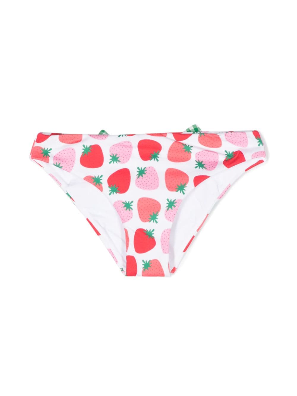 Multicolored briefs for girls with strawberries