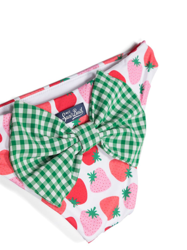 Slip multicolore per bambina con fragole