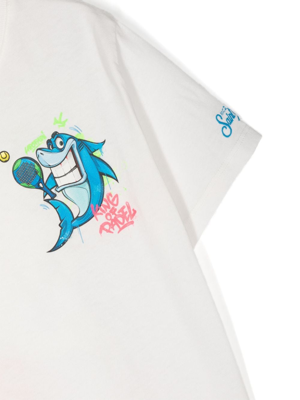 T-shirt bianca per bambino con stampa grafica