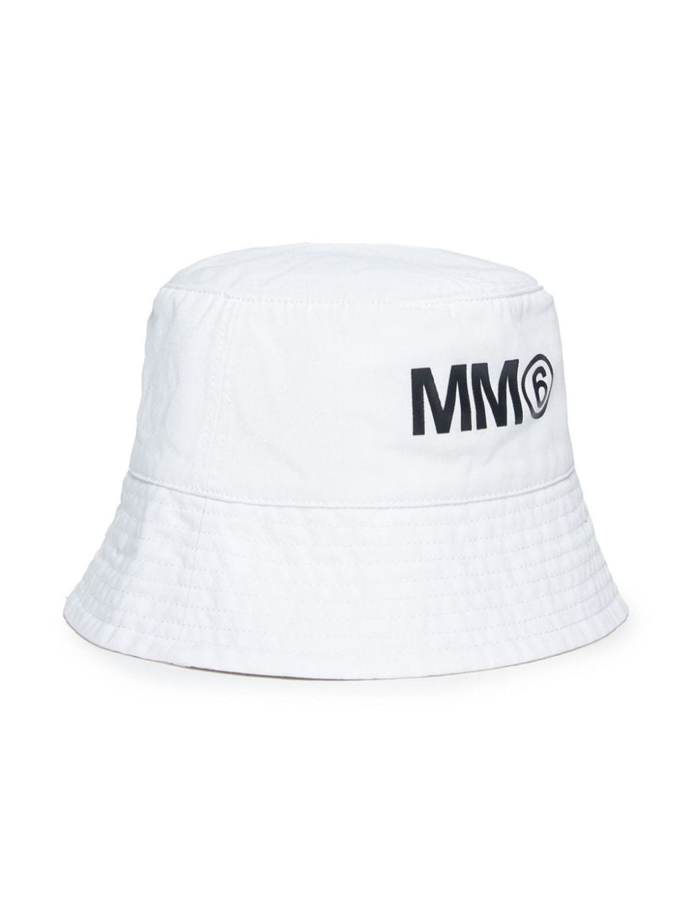 Cappello bianco per bambina con logo