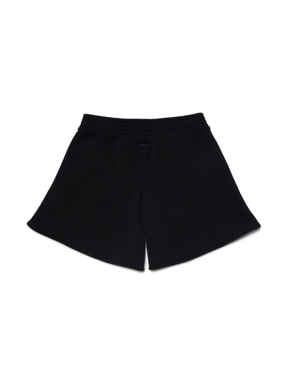 Black Bermuda shorts for girls with logo