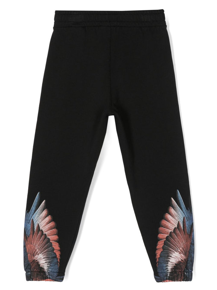 Pantalone nero per bambino CBCH009S24FLE002 1026 Marcelo Burlon Kids 