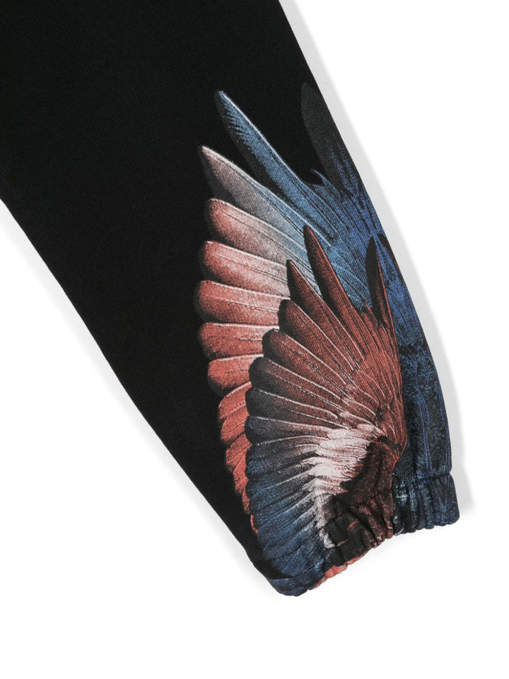 Pantalone nero per bambino CBCH009S24FLE002 1026 Marcelo Burlon Kids 
