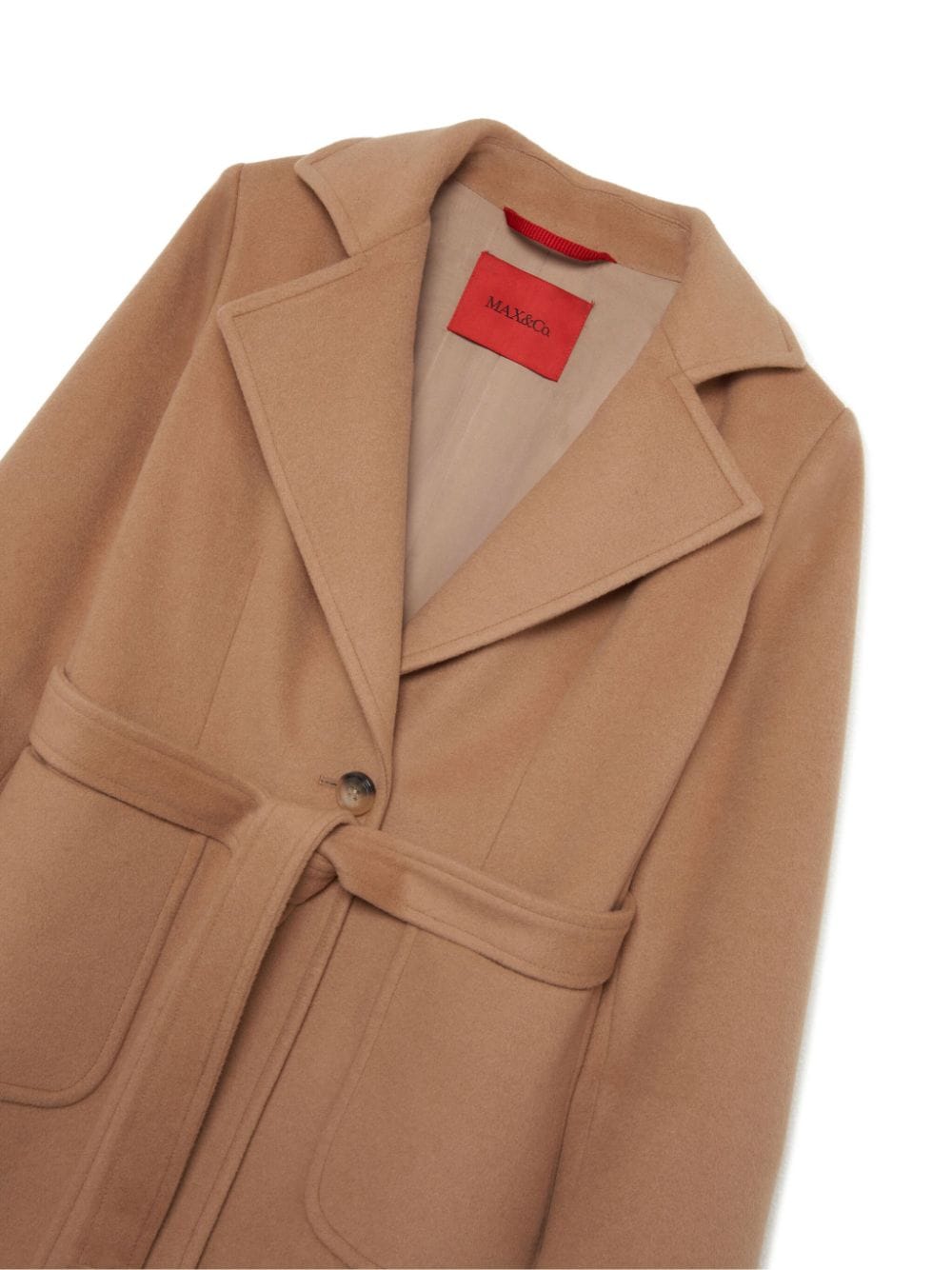 Cappotto beige per bambina in lana MX0001MX001 MX700 Max&co Kids 