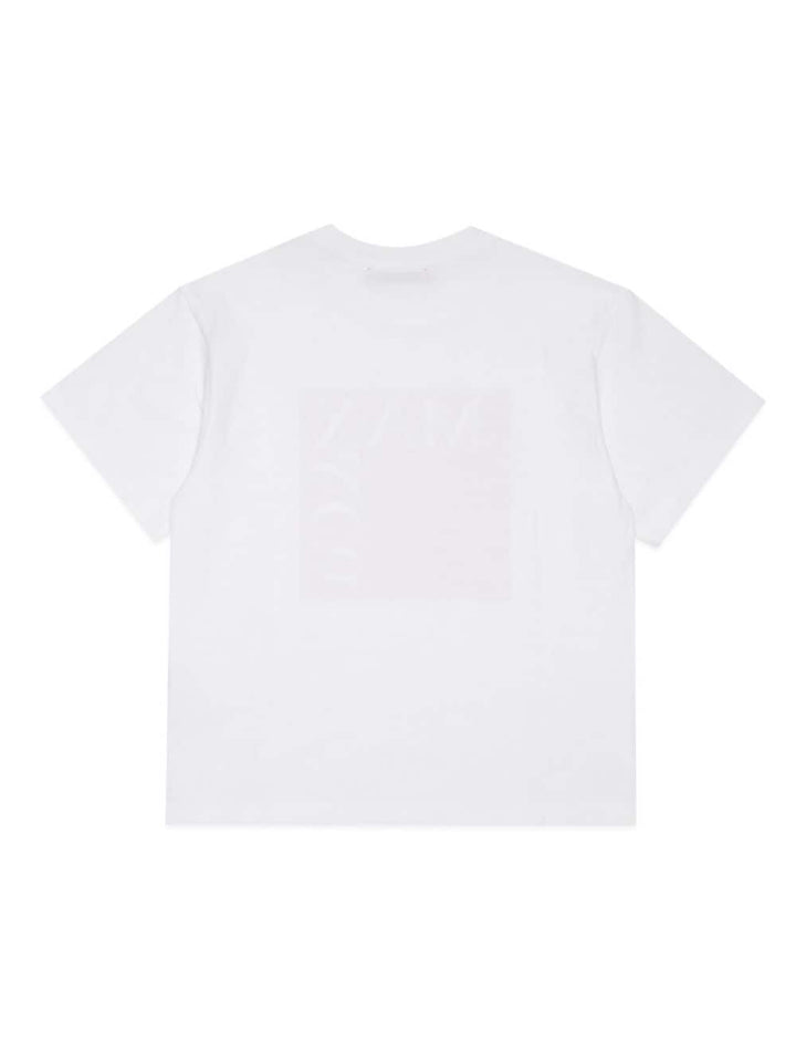 T-shirt bianca per bambina con stampa