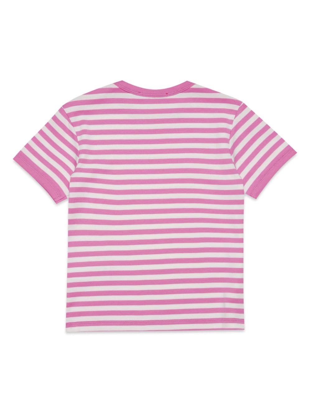 White and pink t-shirt for girls with logo