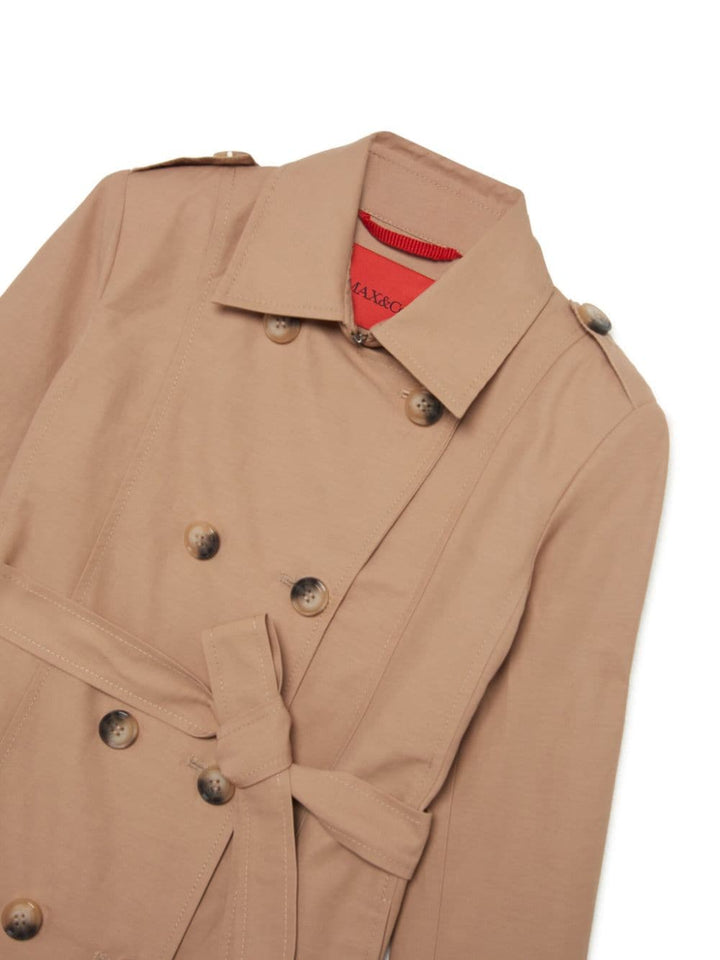 Beige trench coat for girls