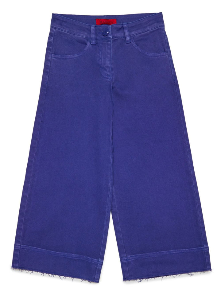 Jeans blu per bambina in denim