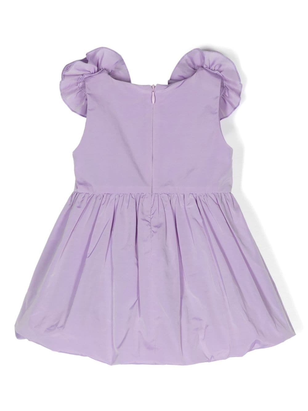 Abito viola per neonata con logo IA4116T8864 X0565 Miss Blumarine 