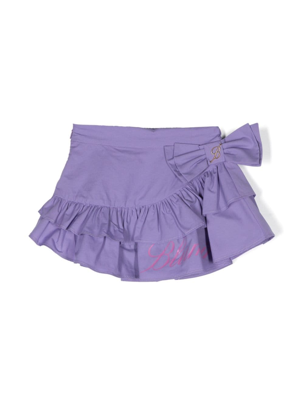 Gonna lilla per neonata con logo IA4119T8822 X0565 Miss Blumarine 
