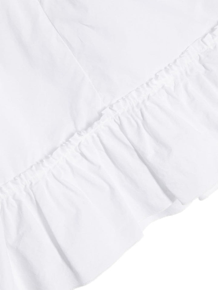 Abito bianco per neonata con logo IA4138T8822 10602 Miss Blumarine 