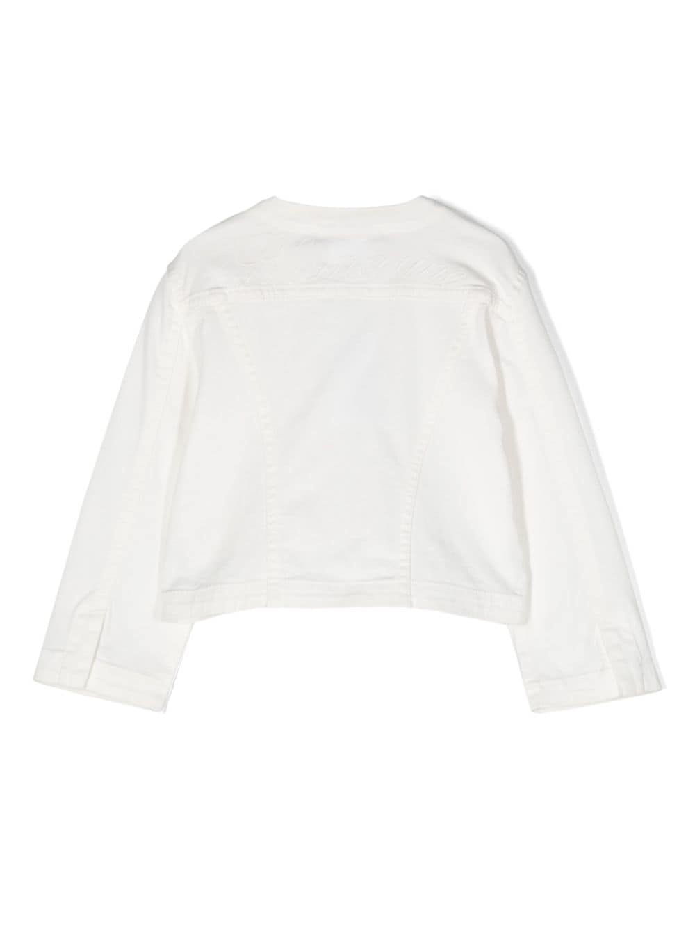 Giacca panna per bambina IA4163T3865 10602 Miss Blumarine 