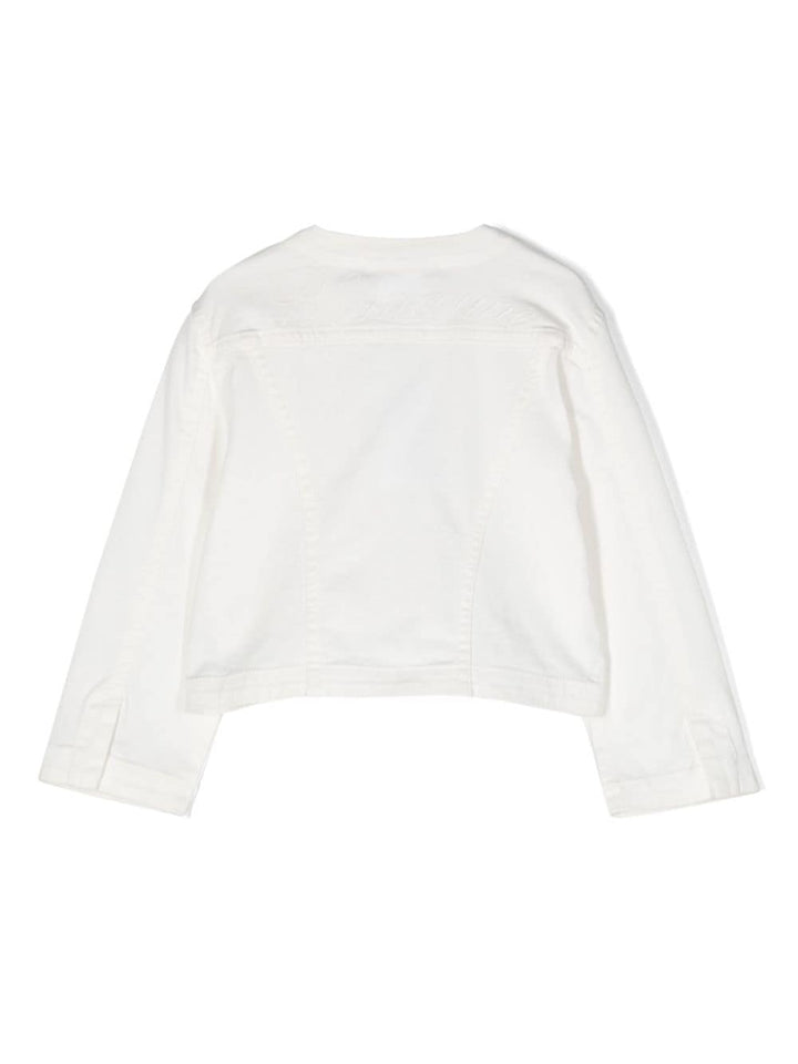 Giacca panna per bambina IA4163T3865 10602 Miss Blumarine 