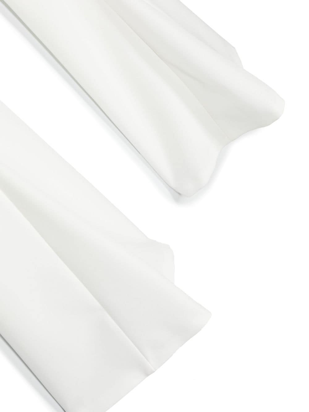 Pantalone bianco per bambina con placca con logo
