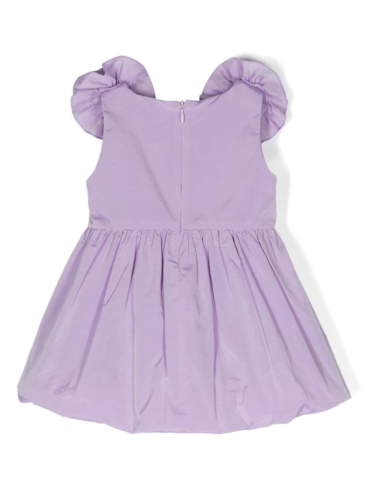 Purple dress for baby girls with logo