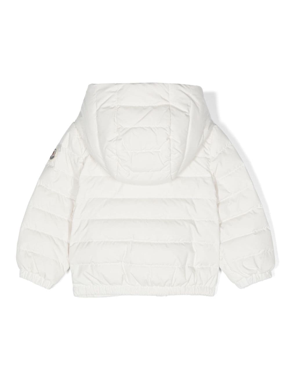 Giubbotto Atsu bianco per neonato con logo 9511A00036549SK 031 Moncler Kids 