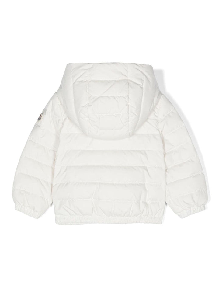 Giubbotto Atsu bianco per neonato con logo 9511A00036549SK 031 Moncler Kids 
