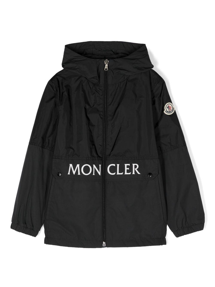 Giubbotto Joly nero per bambino con logo 9541A000645968E 999 Moncler Kids 