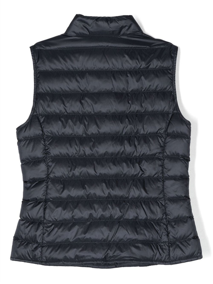 Smanicato Liane blu per bambina con logo 9541A00085595FE 778 Moncler Kids 