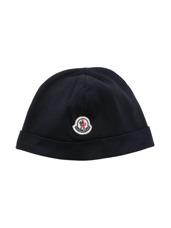 Cappellino blu per neonato con logo