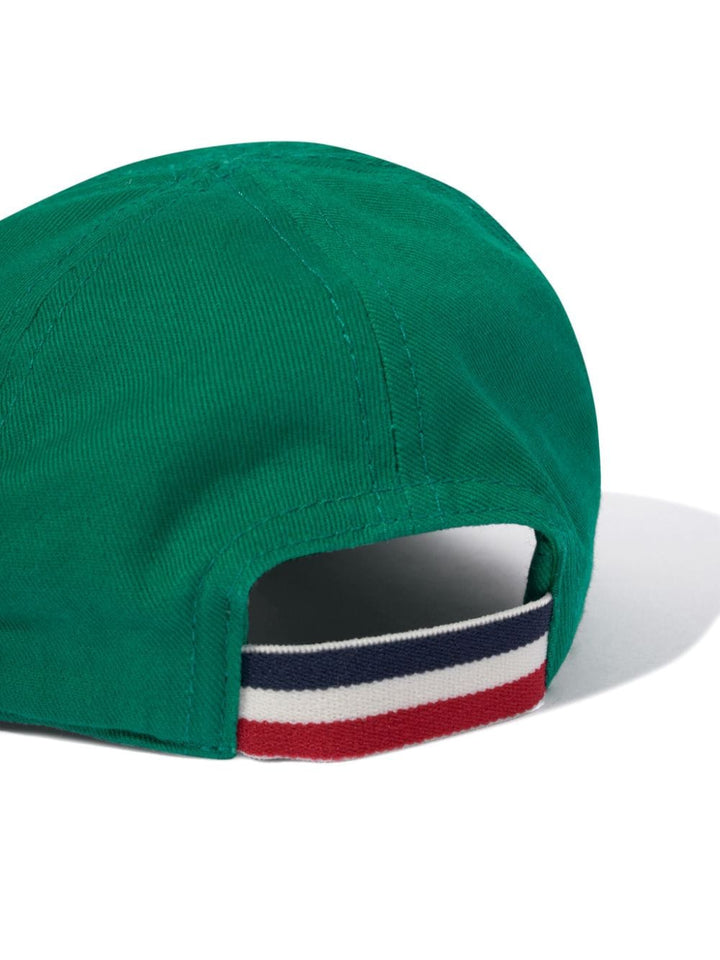 Cappello verde per neonato con logo