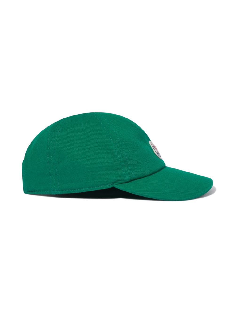 Green baby hat with logo